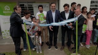 EN CECILIO ECHEVARRÍA, VALDÉS INAUGURÓ VIVIENDAS, LA REFACCIÓN Y AMPLIACIÓN DEL CENTRO DE SALUD