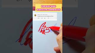 Firmas que parecen animales. Cangrejo 🦀 #dibujo #drawing #videoshorts #art #firmas #juego #shorts