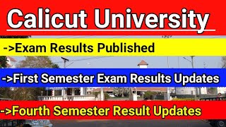 Calicut University Exam Results Updates 101 in malayalam