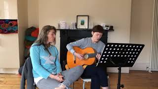 Helena Walsh and Ruth McGill prepping for our Christmas concert in aid of Focus Ireland