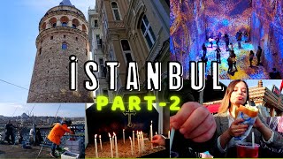 İSTANBUL'DA GEZİLECEK YERLER | EN İYİ ISLAK HAMBURGER | BALIK EKMEK | GALATA KULESİ | VLOG #2