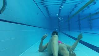 Underwater control + empty lungs + yoga