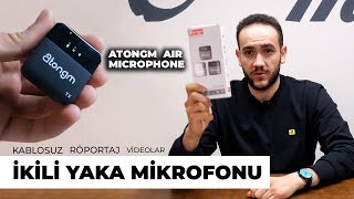 En Ucuz İkili Kablosuz Yaka Mikrofonu Atongm Air Microphone Pro İncelemesi