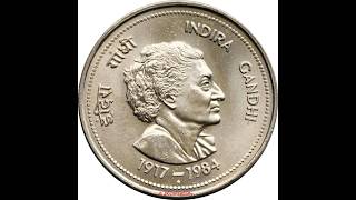 Indian 5 Rupee Coin series - Episode 10, Indira Gandhi