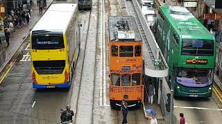 Who is faster? Tram or Bus? Hong Kong Tramways Trams or Ding Ding 叮叮 香港電車 香港电车 香港 中国