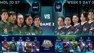 Pendekar Esports vs GPX GAME 2 | MDL ID S7 Week 5 Day 3 | Regular Season