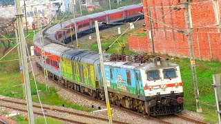 Electrified Trains on Heavy Curves | Morinda Junction & New Morinda Railway Station | Railfanning