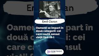 Emil Cioran doua categorii de oameni #shorts