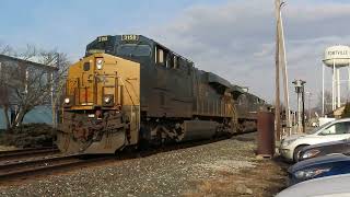 CSX 3158 Leads a Westbound (With Tanks!) Through Fortville, IN