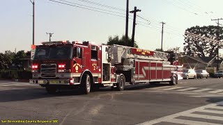 West Covina Engine 1, Rescue Ambulance 1, 2, 4, Quint 2 & Police Responding