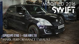 Modified Swift got a new exhaust system Mark Performance Exhaust & K&N Airfilter @GerardGomes