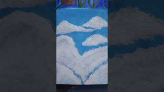 Clouds painting ❤️ acrylic art #creativitywithaera #art #shortvideo #creativity #acylicpaint