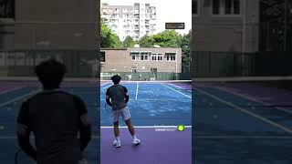 training on these BEAUTIFUL courts in Chengdu #tennistime #tennistechnique #tennis #shorts