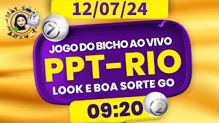 Resultado do jogo do bicho ao vivo - PPT-RIO 09:20 - PT-RIO 09:20 - 12-07-2024