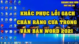 Bỏ sọc răng cưa đỏ  dưới hàng chữ trong  văn bản Word chỉ trong 5 giây