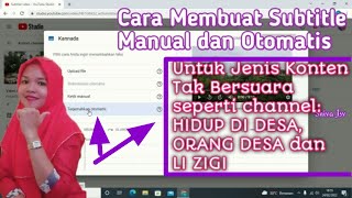 Cara membuat subtitle Youtube Manual Dan Otomatis