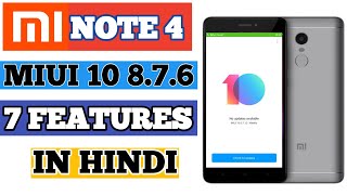 Mi Note 4 Miui 10.8.7.6 Update After 7 New Features & Fix Issues In Hindi