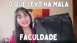 O QUE LEVO NA MALA PARA A FACULDADE