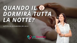 Quando i bambini iniziano a dormire tutta la notte?