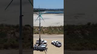 World’s First commercially sized portable #windturbine #offgrid #renewablepower #windenergy #drone