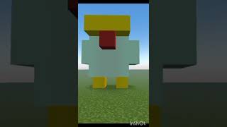 Minecraft chicken statue #shorts #minecraft #mostviral #ytshorts #videos #viral