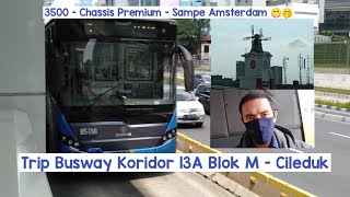 Busway Layang Koridor 13 Blok M - Cileduk - Maxibus Tronton Scania K360i