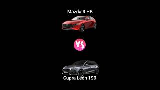 Mazda 3 HB vs Cupra León 190... #mazda #mazda3 #cupra #cupraleon #comparacion #mexico #automoviles