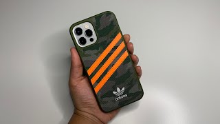 Adidas Phone Case iPhone 12 Pro Camo Pattern with Orange Details