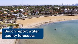 Beach report - water quality forecasts