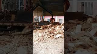 Mini crane working hard (part 2) | মিনি ক্রেন | wood | Factory work | #viralvideos #shorts #machine