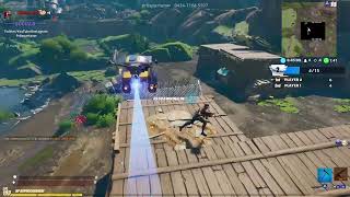 Playing Fortnite with my friend