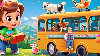 Wheels on the Bus with Baby Animals | @CoComelon | Animal Time Nursery Rhymes