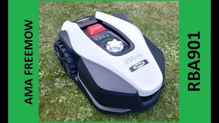 AMA FREEMOW RBA901 robotic lawn mower - unboxing - testing - WIFI - APP - robotická sekačka na trávu