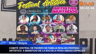 FESTIVAL ARTÌSTICO  A BENEFICIO DE LA ESCUELA ROSA AMADA ESPINOZA