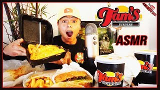 ASMR MOST POPULAR TAMS BURGER SPECIAL (Burger, Fries, Soda, Chili Cheese Fries) MUKBANG