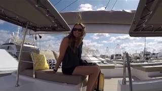 Palm Beach International Boat Show 2018- Touring a Fountaine Pajot Saba 50