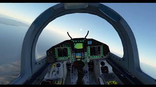 Microsoft FLight simulator 2020 flying over Bali and Lombok