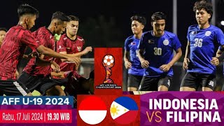 Indonesia vs Filipina ⚽ Piala AFF U19 Boys Championship 2024