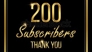 200 SUBSCRIBERS . THANK YOU!!!!!!!!.