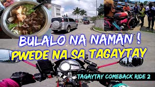 ANG PAGBABALIK ULIT SA TAGAYTAY | BULALO NA NAMAN ANG TRIP | GROUP RIDE GAMING | HONDA RS125 FI