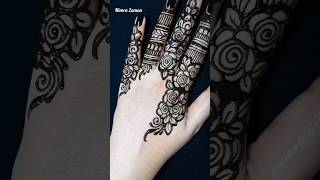 #shorts Attractive Fingers Mehndi Design For back hand #mehndi #mehndidesigns