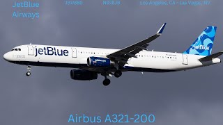 JetBlue Airways - N978JB - JBU880 - Airbus A321-200 - Los Angeles - Las Vegas