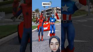 Spiderman and Captain America #spiderman #superhero #marvel #comedia #shorts #trending