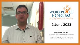 Workplace Forum - register today!