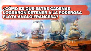 como es que estas cadenas lograron detener a la #poderosa flota anglo #francesa 🤔 #historia