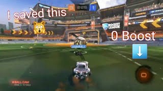 How Real Men Play Defense | 0 Boost Defense Play | Rocket League Clips | How how I dont know Meme