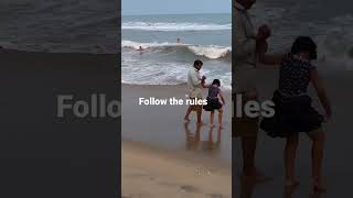 Follow the rules #tourism #tourist  #rules #staysafe #beach #marinabeach #chennai #shorts #india