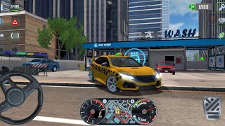 Taxi Sim #2024 🚖✨Honda Civic Car GRAZY UBER DRIVING _Car Games 3D Android jos Gameplay