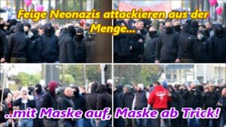 Feige Hooligan-Attacken bei Querdenken in Leipzig auf Journalisten und Passanten! Leipzig 07.11.2020