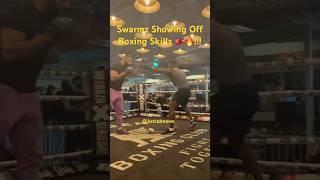 Swarmz Showing Off Boxing Skills Ahead Of Deji Fight 🥊🔥!!! #youtubeboxing